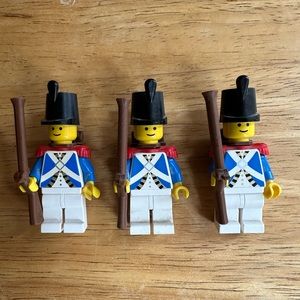 LEGO Imperial Soldier minifigure pi061 - All VINTAGE Parts lot of 3